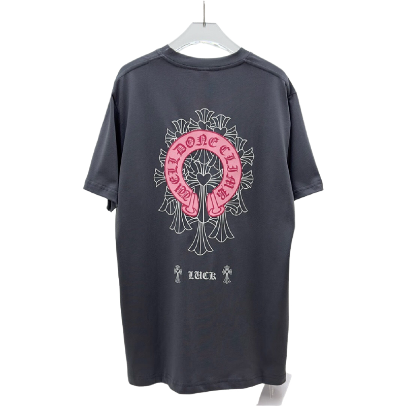 T shirt Chrome black Fer rosé