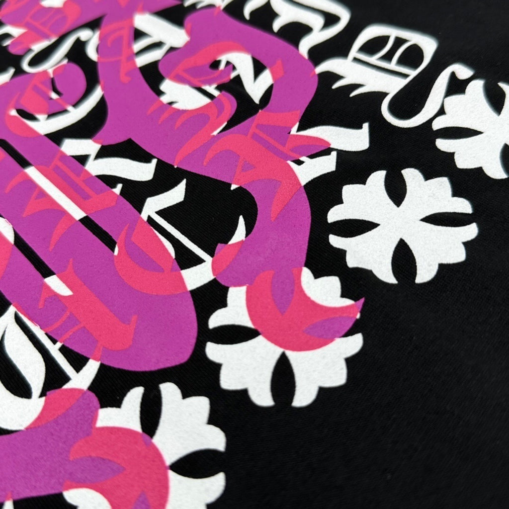 T shirt Chrome Logo Rose / Black