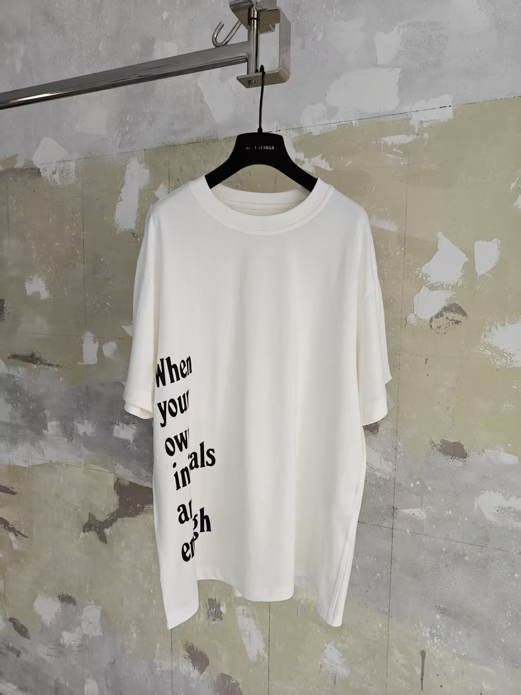 T shirt chrome initials