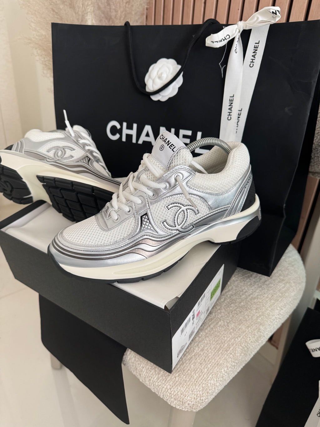 Sneakers Chnl  Argenté V3S