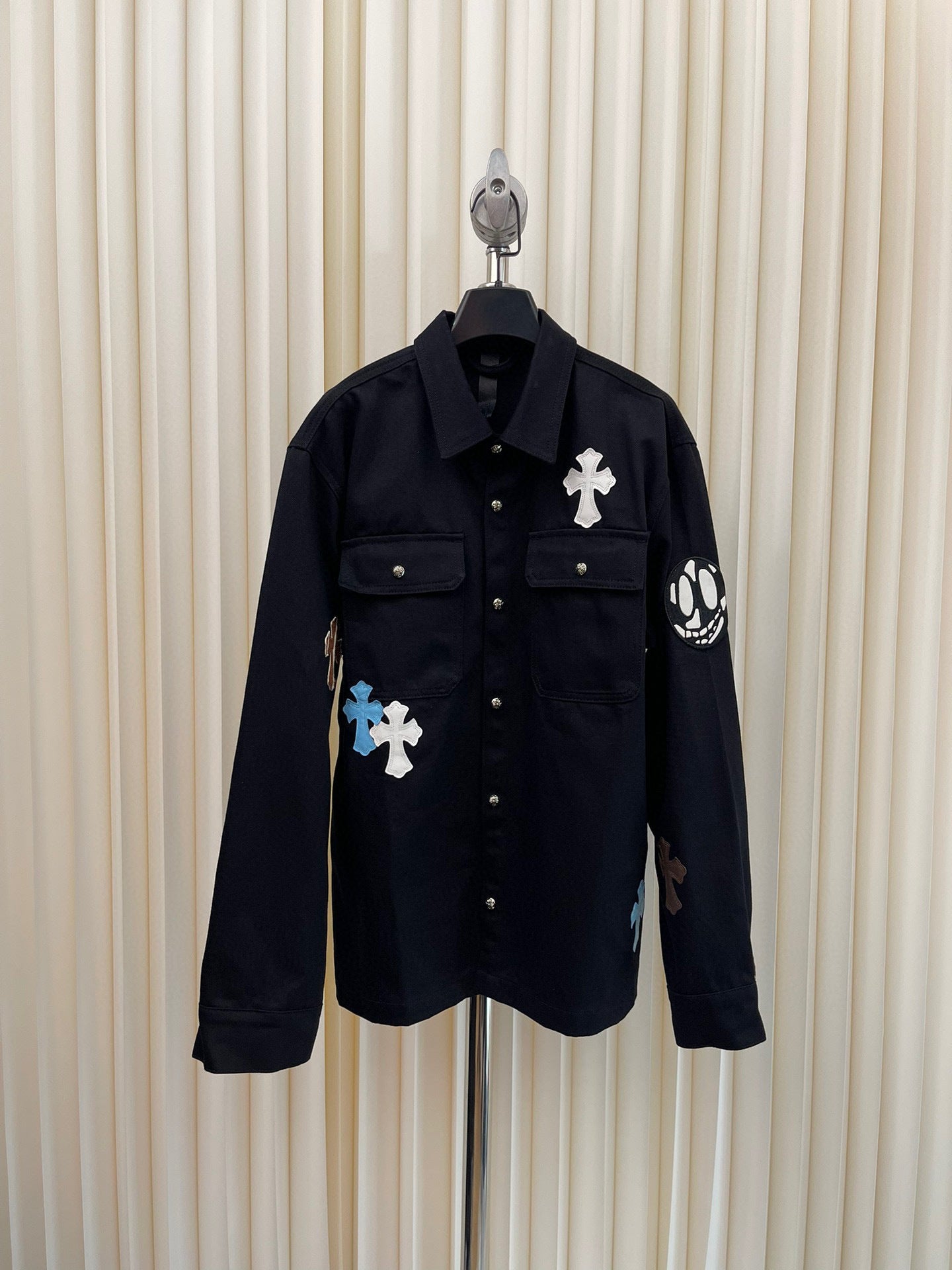 Veste Denim Black & Blue sky Chrome