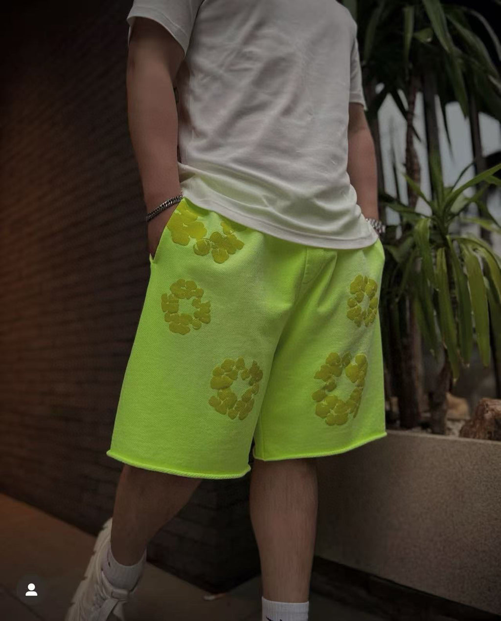 Short  Denim.Trs fluo
