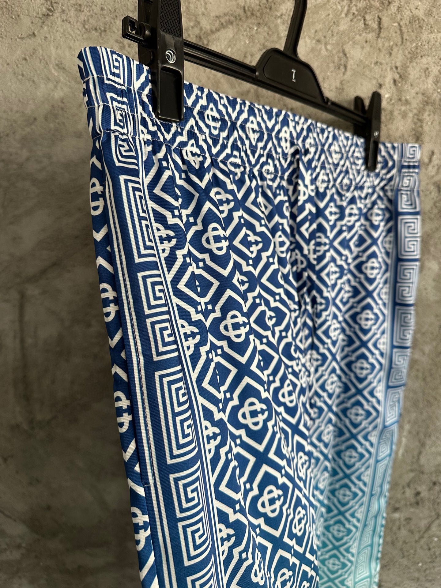 Casa B - Pantalons en soie Jacquard Gradient