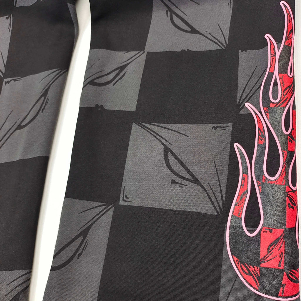 Pantalon Chrome Flamme à carreaux noir