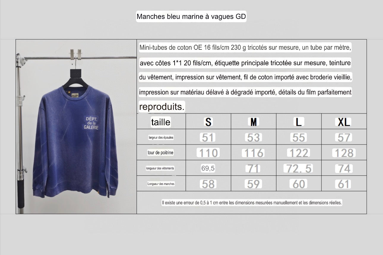 Pull Bleu à vagues Gallery