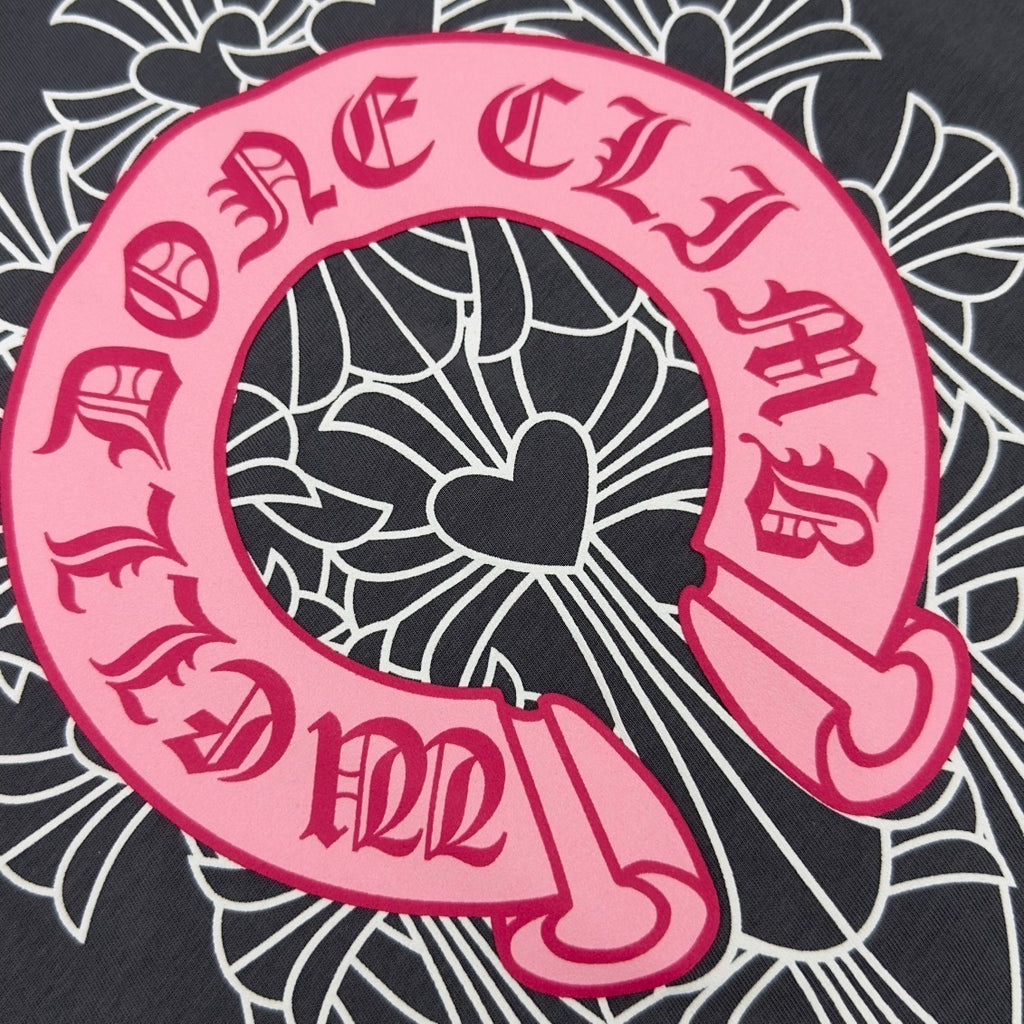 T shirt Chrome black Fer rosé