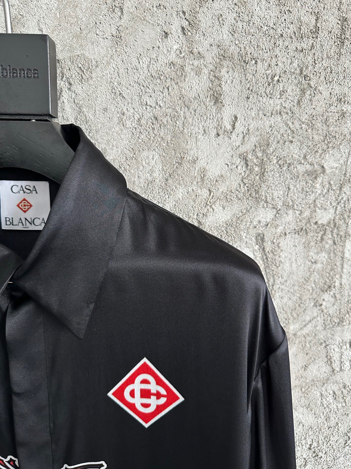 Casa B Chemise en soie Chinese Print