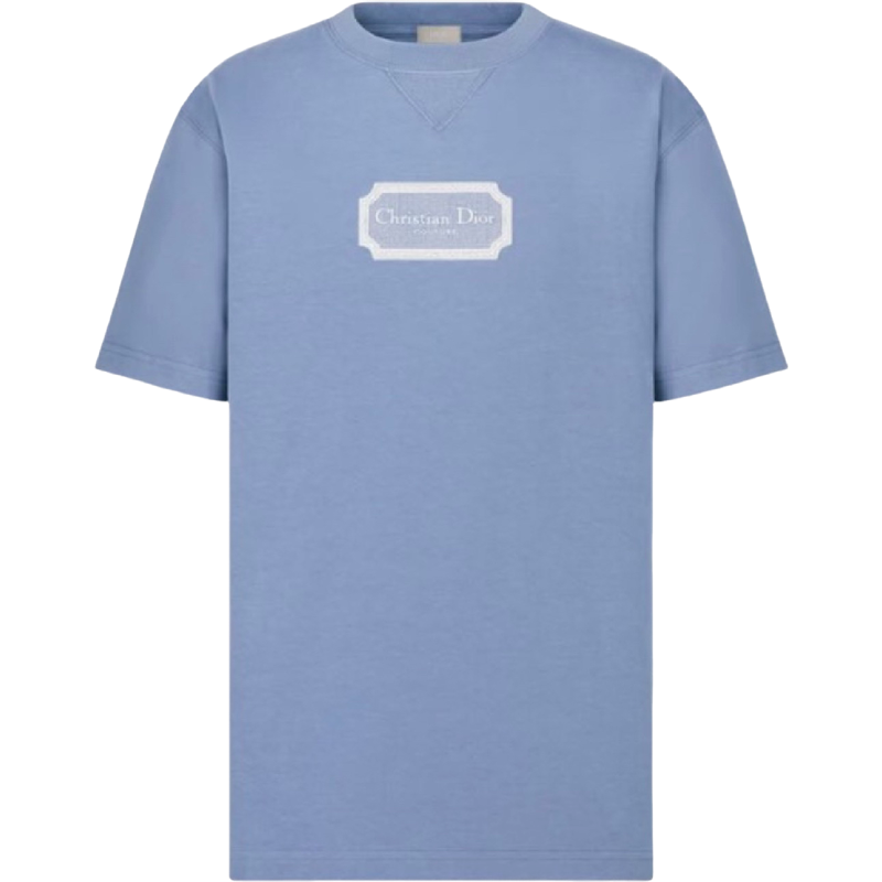 T shirt CD PLAQUE BLEU CIEL