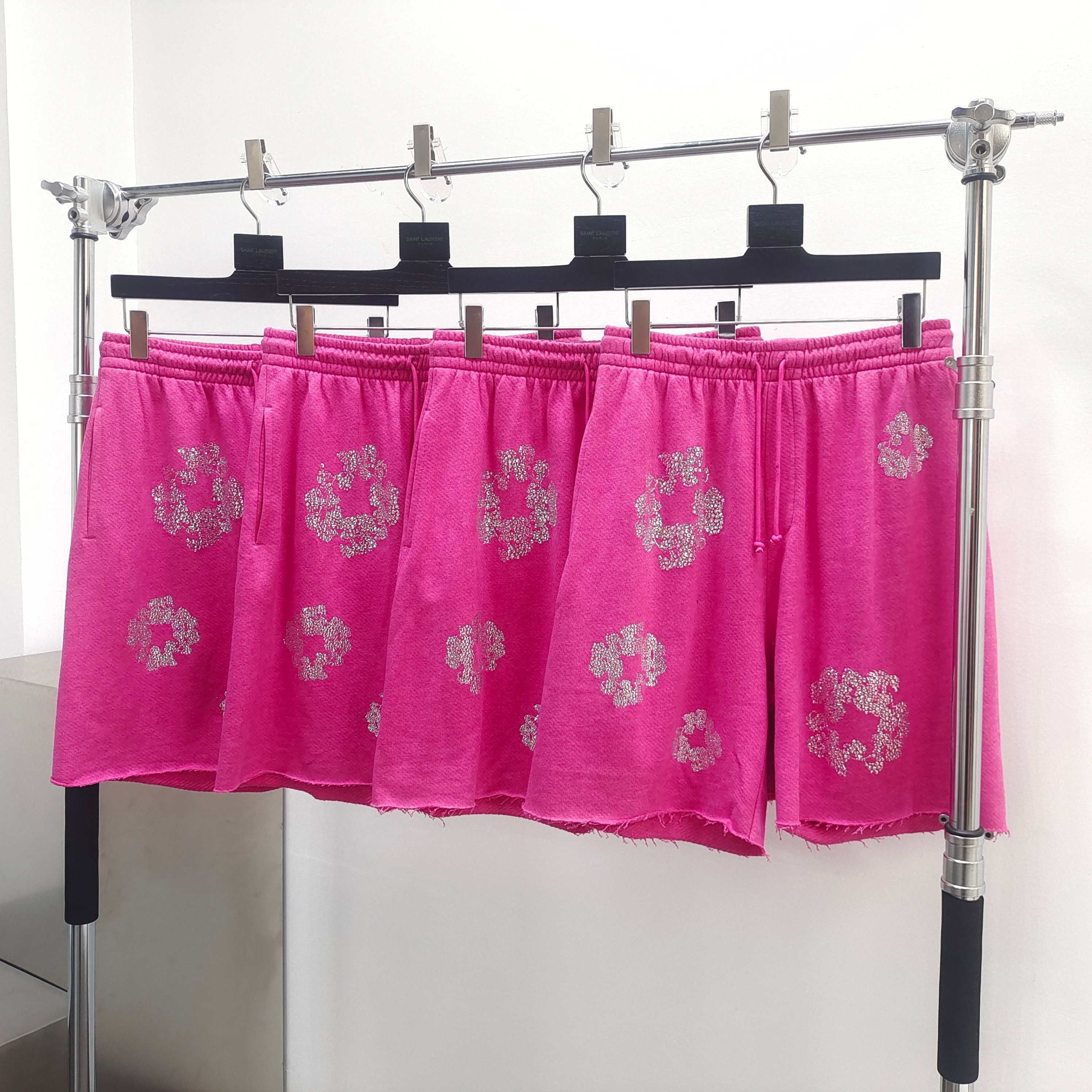 Short  Denim.Trs double Pink