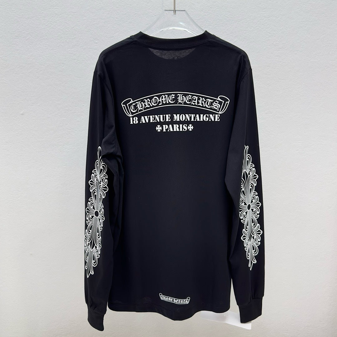 T shirt  Chrome Black Montaigne  long sleeve