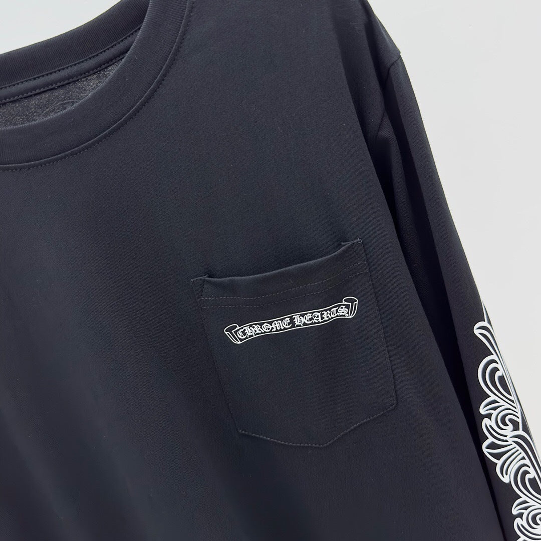 T shirt  Chrome Black Rosé sleeve