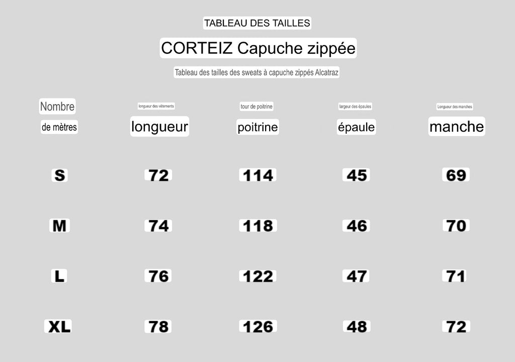 Ensemble cort’z Capuche zippé