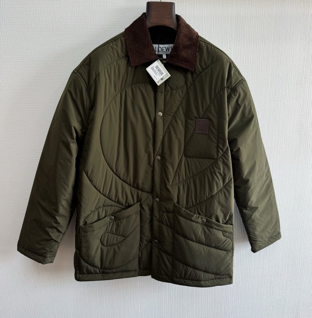 Loew logo patch Jacket Brown