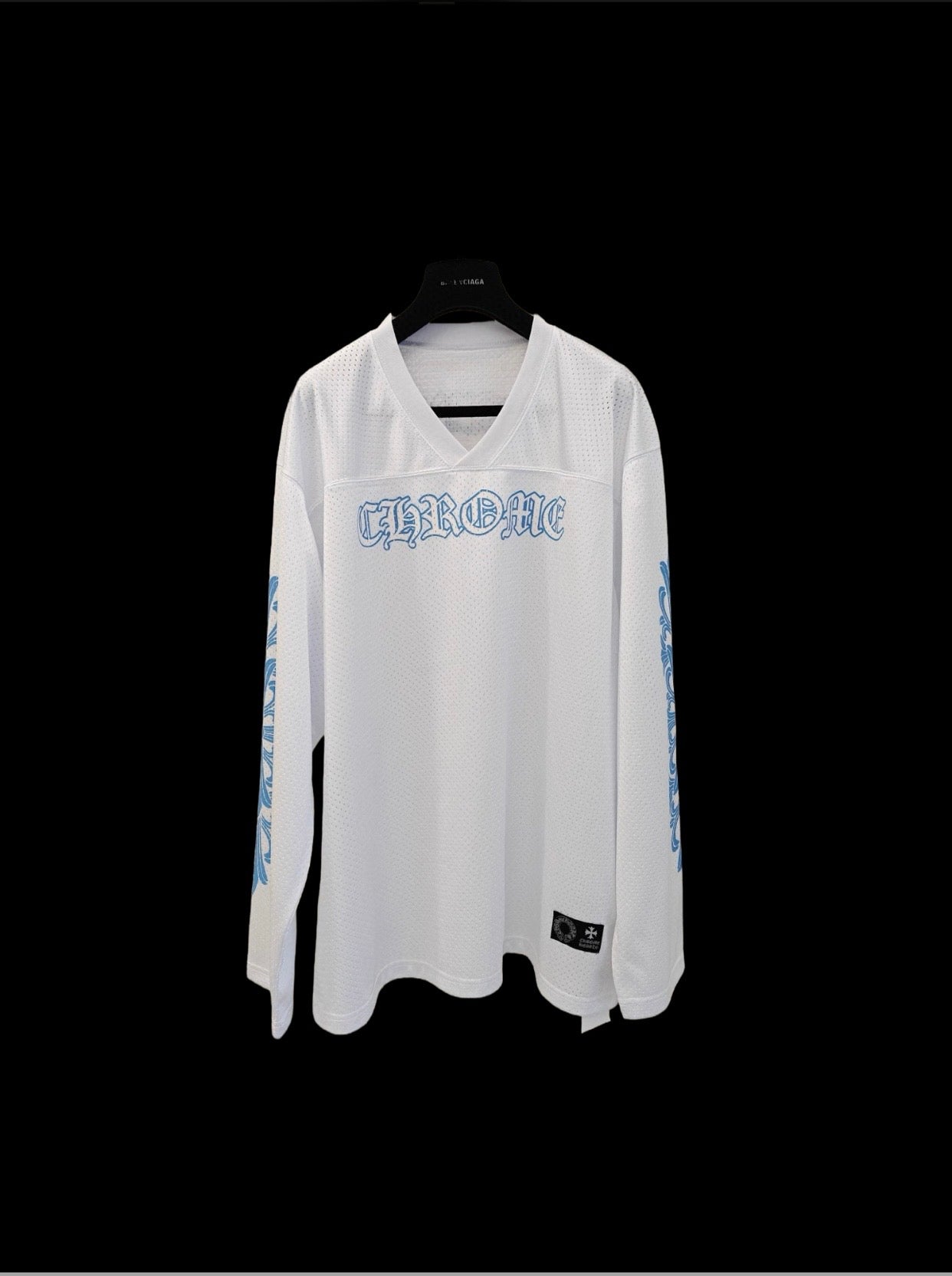 T shirt Chrome white & Blue