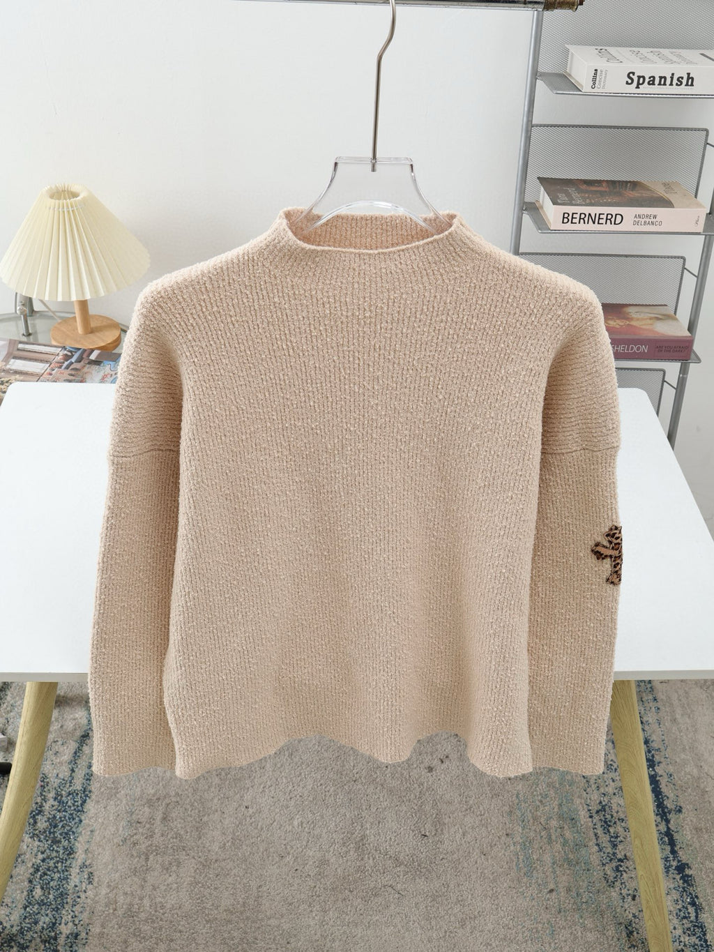 Pull croisé imprimé léopard CHROME