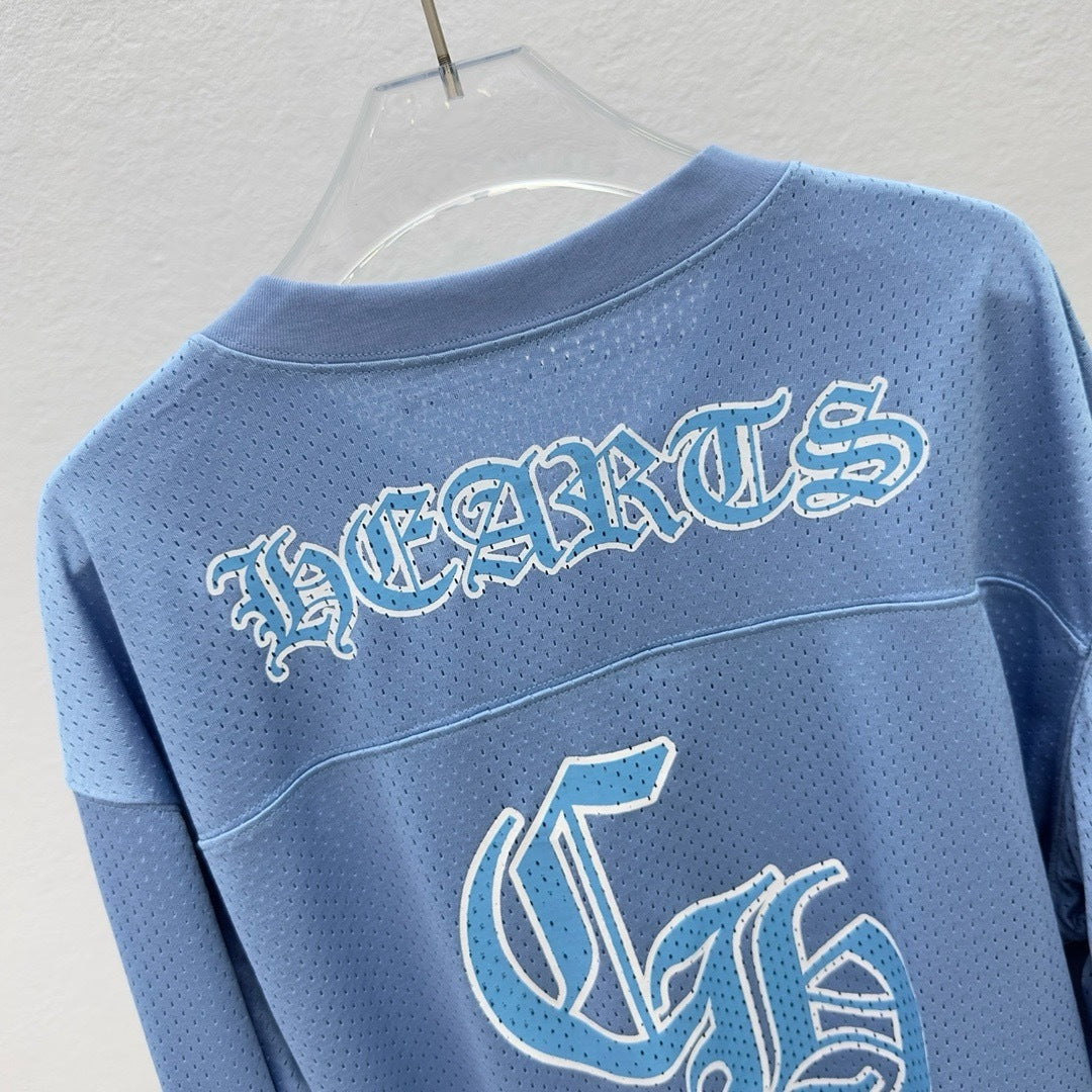 Baseball TEE - BLUE CHROME