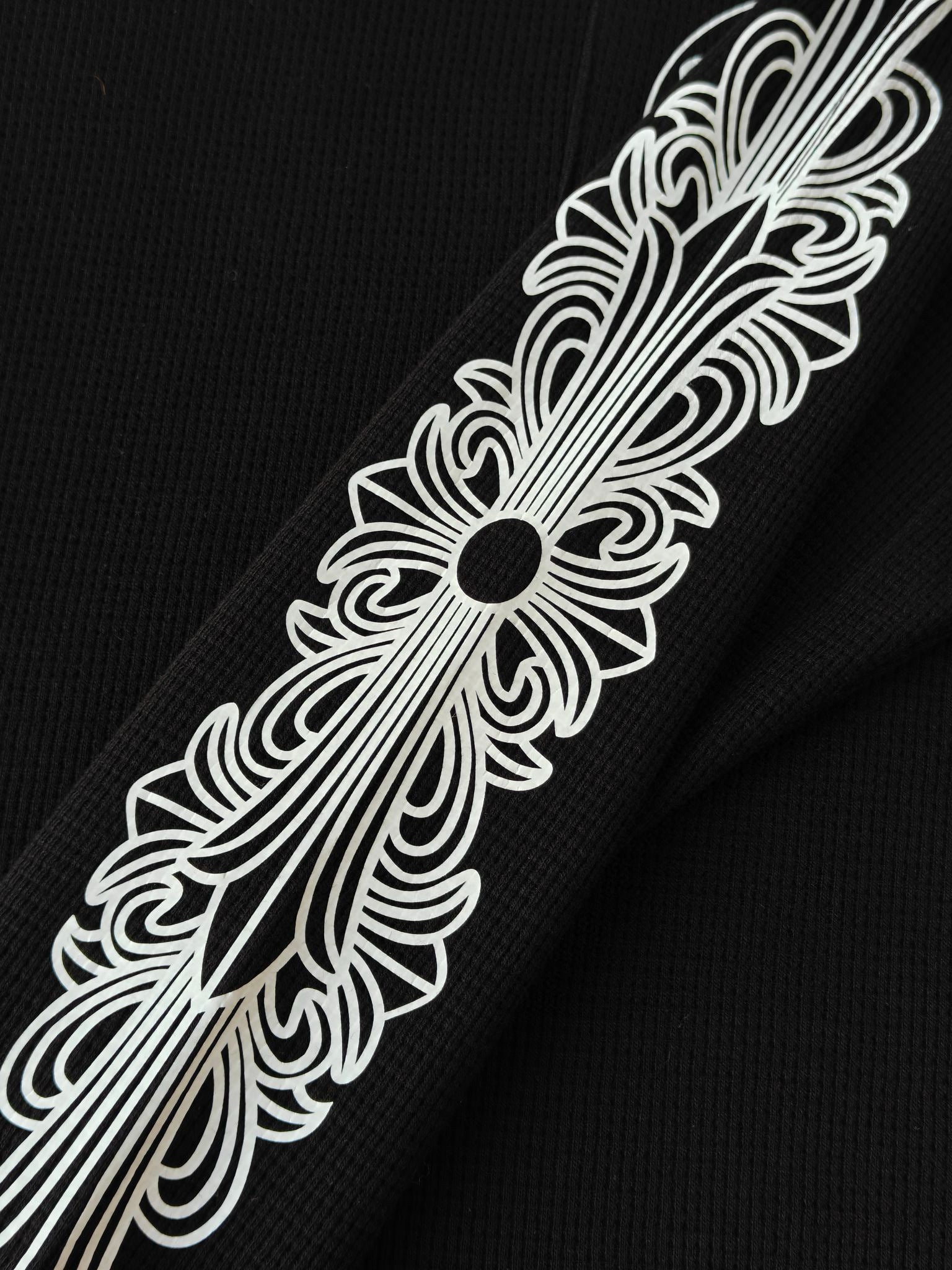 Long sleeves chrome black