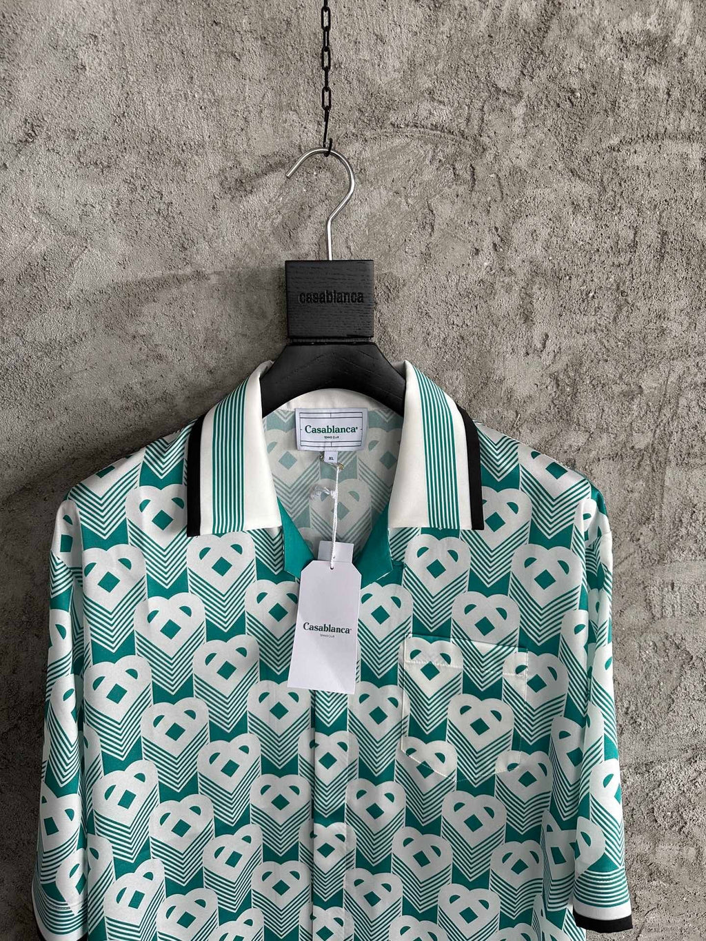 Casa B - Chemise Monogram Cœur en soie