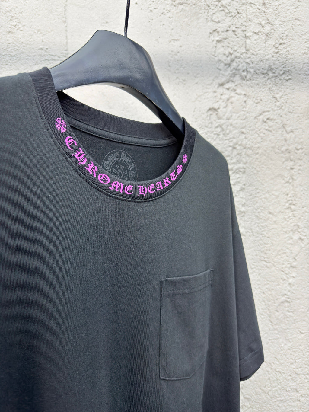 T shirt chrome Black and pink