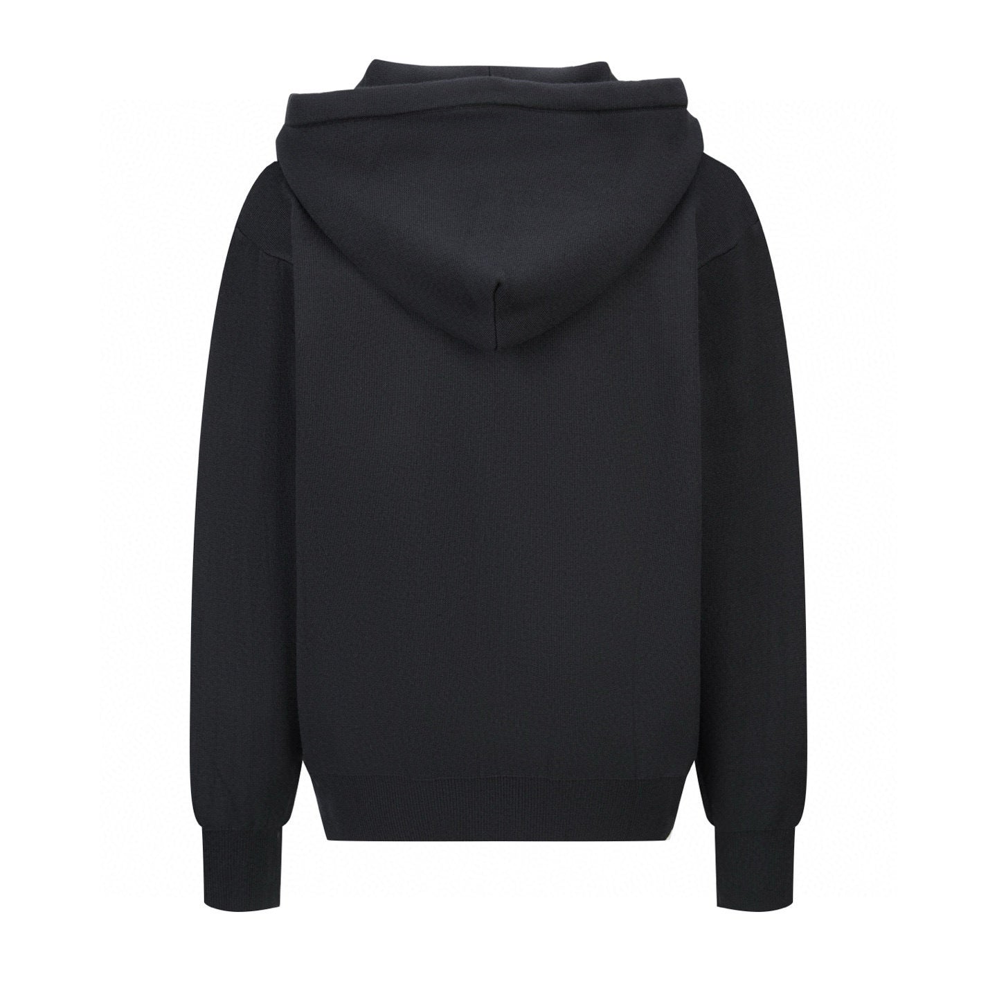 Cardigan en maille à poche plaquée en cuir et logo Loew