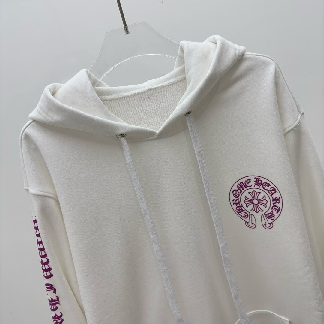 Sweat chrome rose / blanc