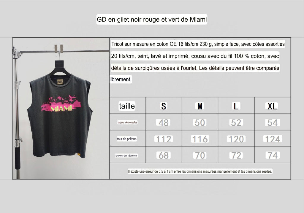 Débardeur gris  rose Miami Gallery