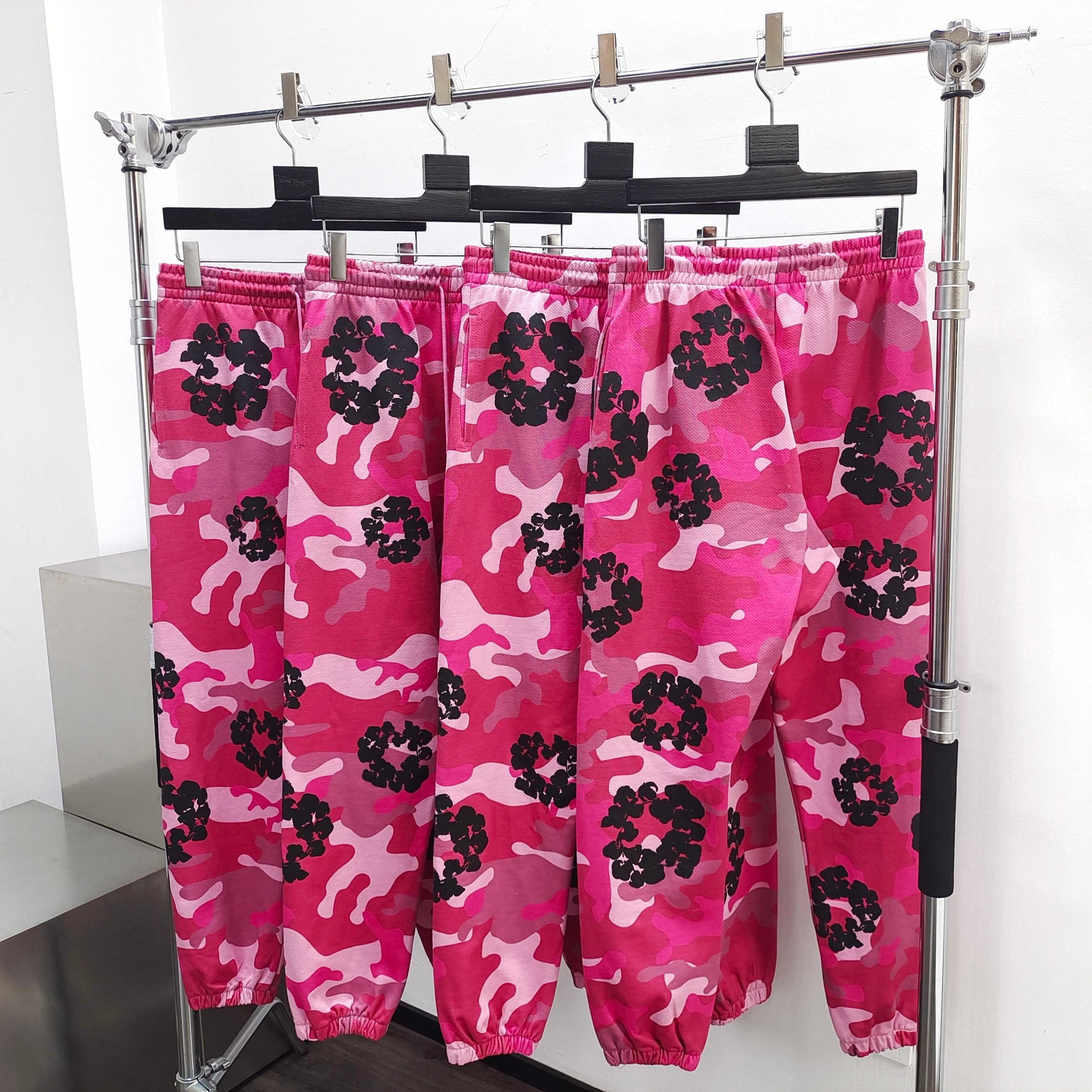 Pantalon Denim.Trs pink Flowers