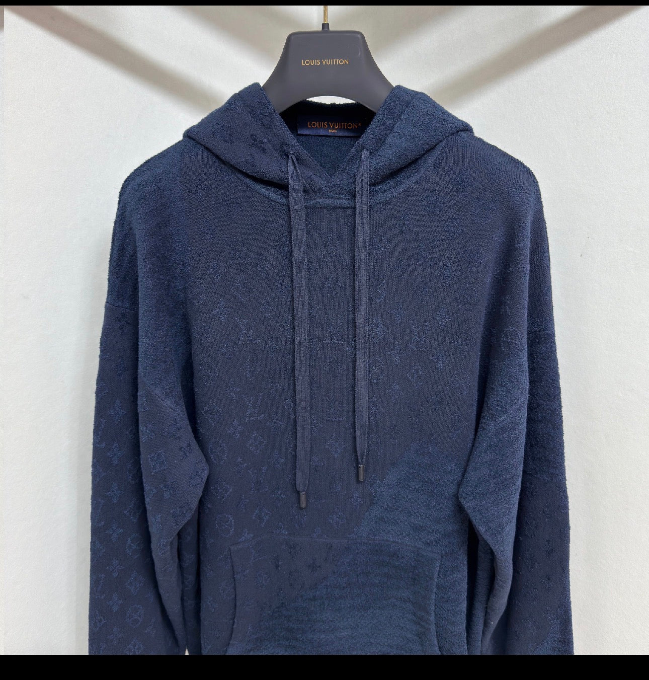 Sweat Lv jacquard mono bleu nuit 10/10