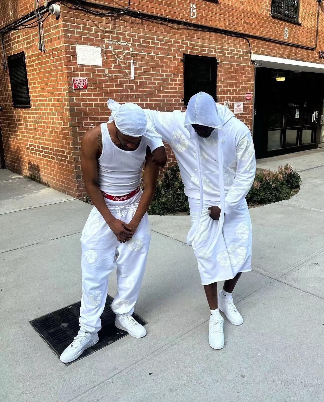 Short Denim.Trs coton entièrement Blanco