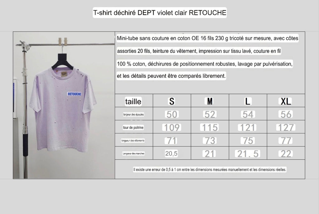 T shirt purple Retouche Gallery