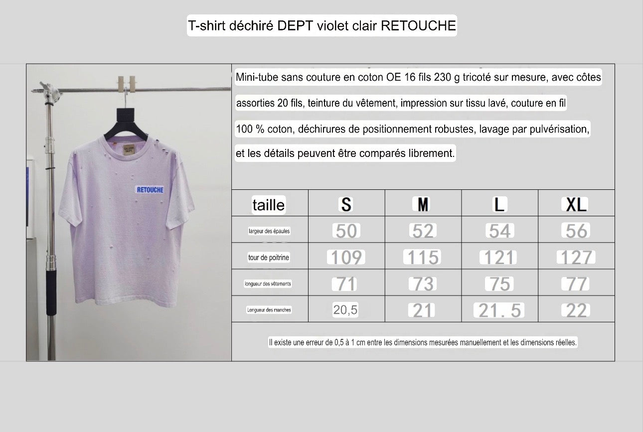 T shirt purple Retouche Gallery