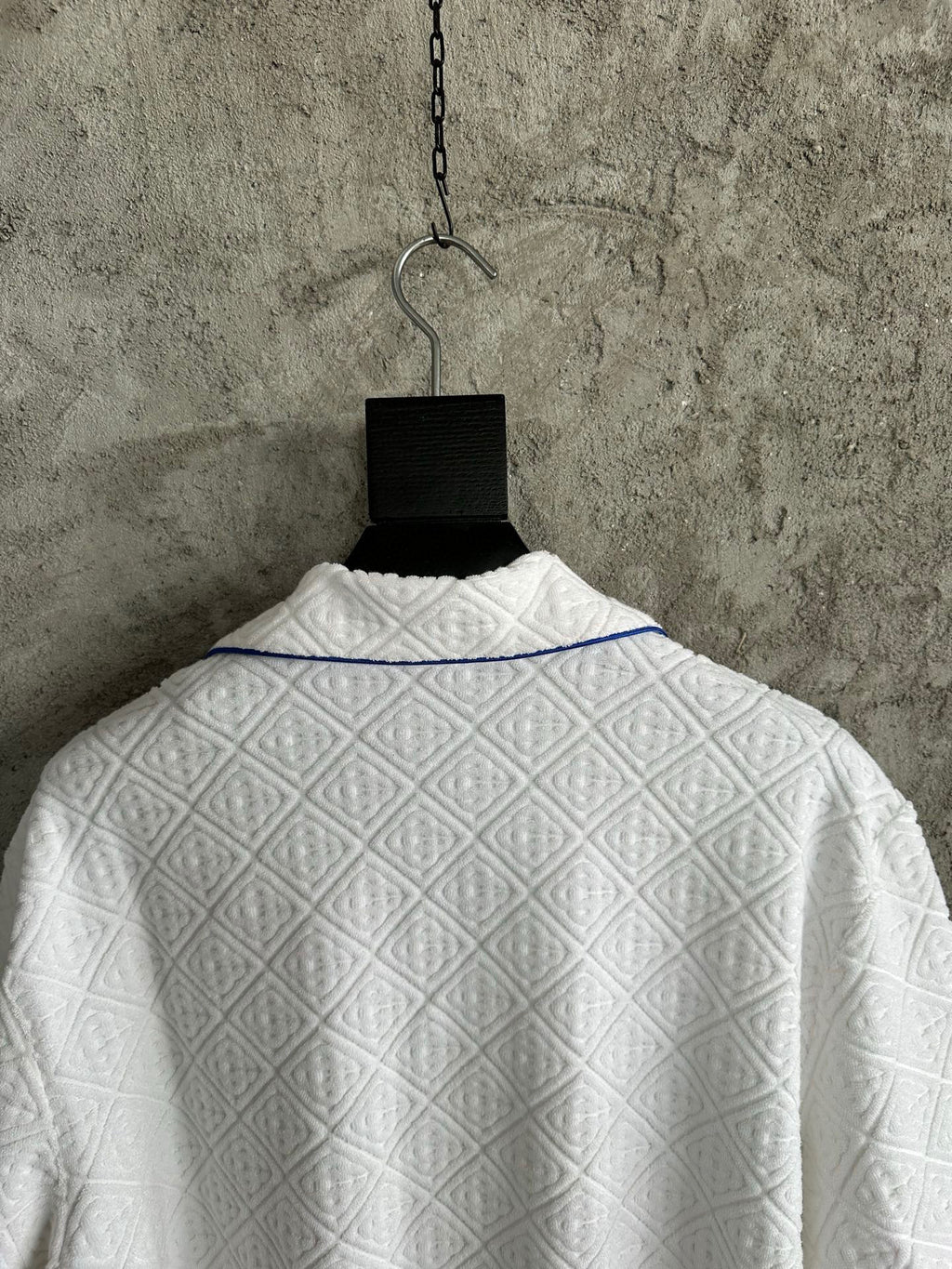 Casa B CHEMISE À MANCHES COURTE BLANCHE TISSU MONOGRAM