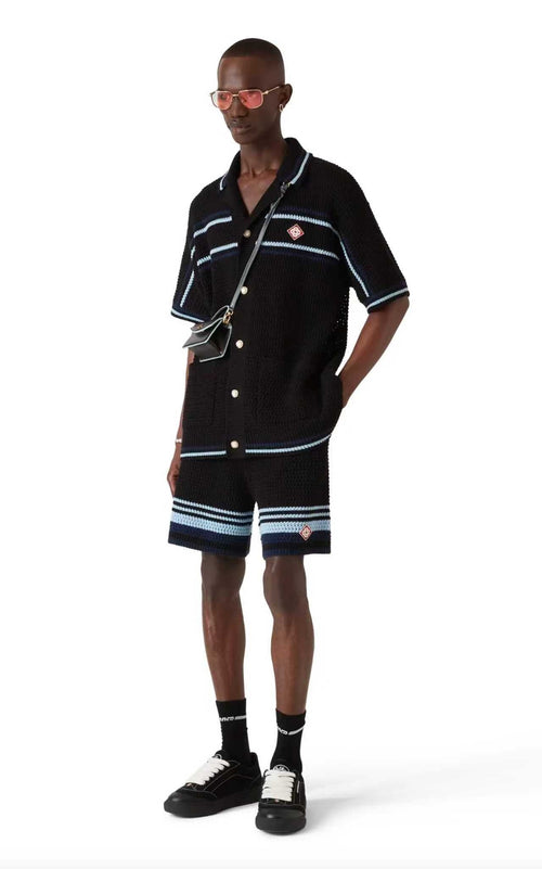 Casa B - Chemise crochet rayure ensemble
