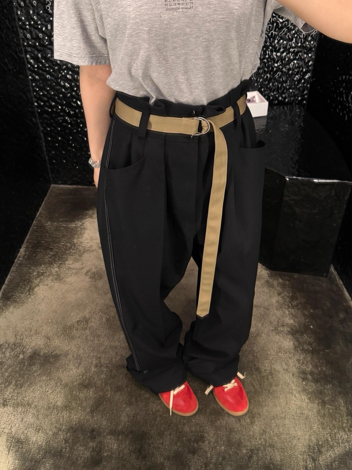 Pantalon en laine Maison Marg