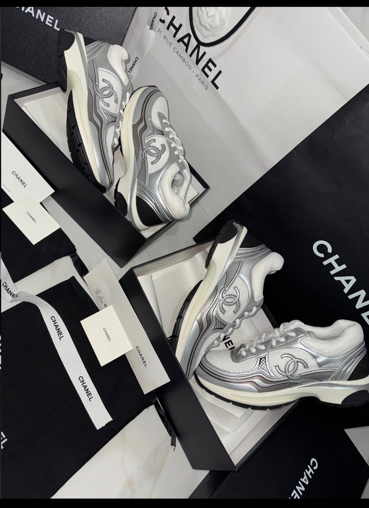 Sneakers Chnl  Argenté V3S