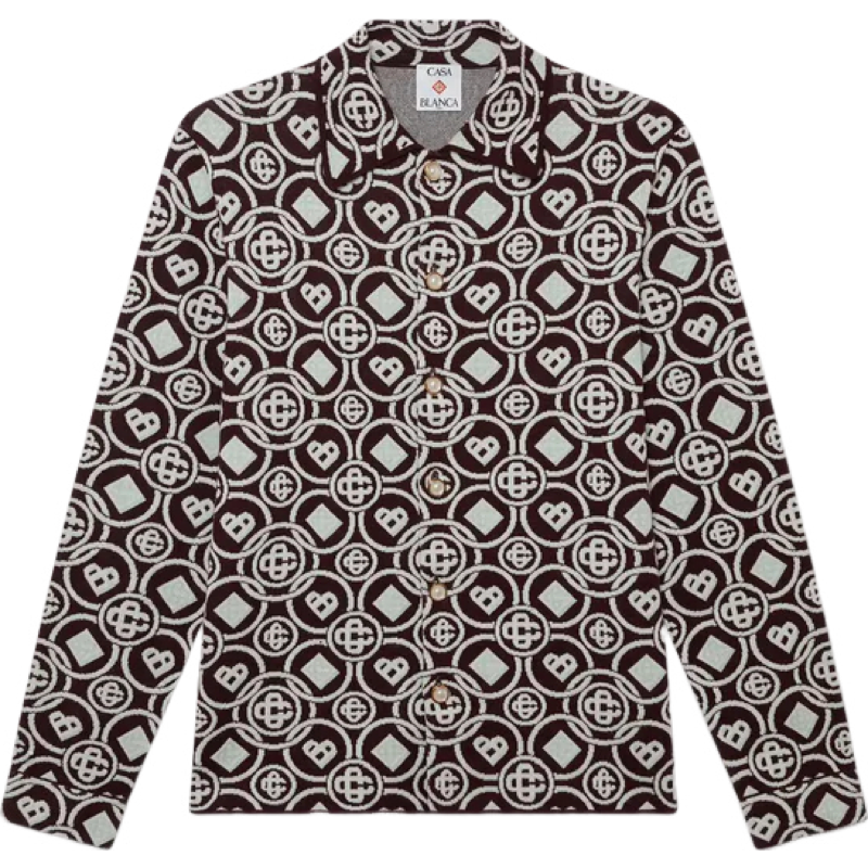 Casa B - Chemise maille de coton Monogram