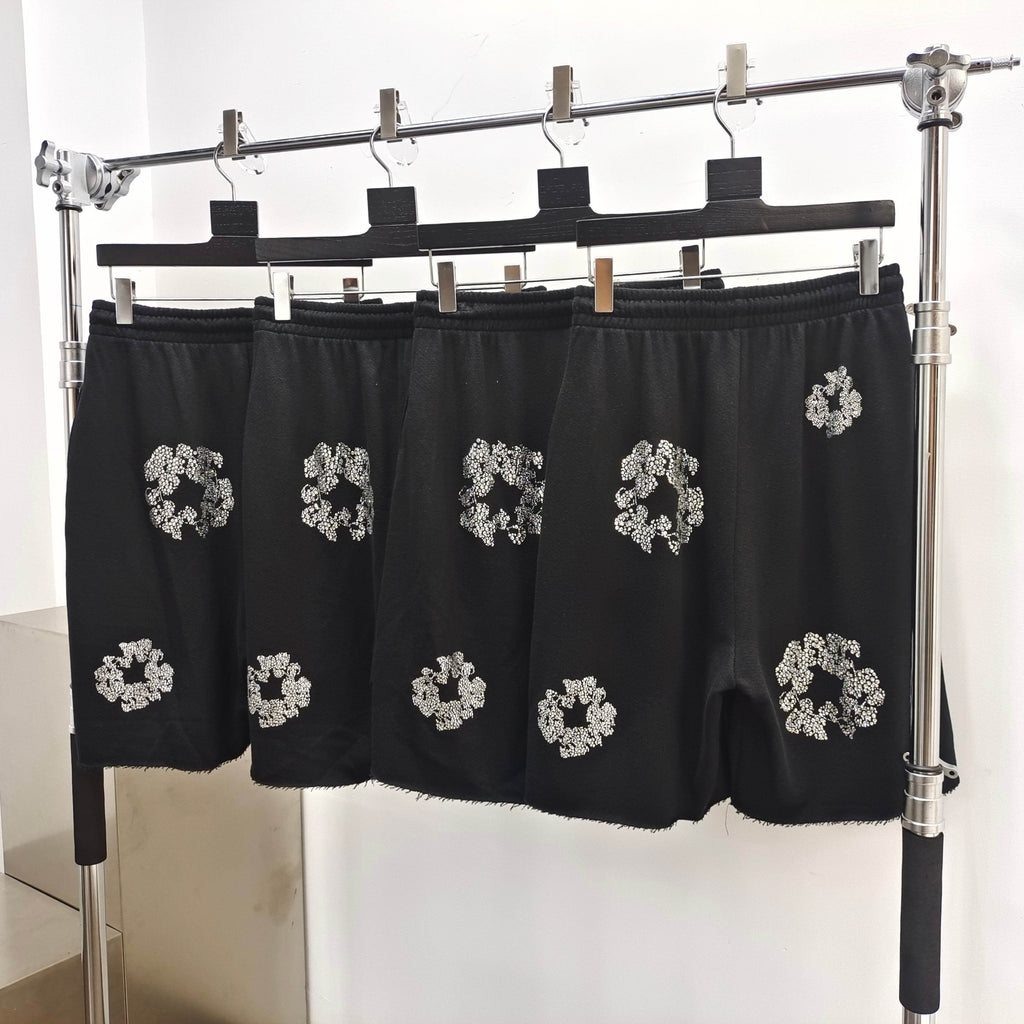 Short Denim.Trs black brillant