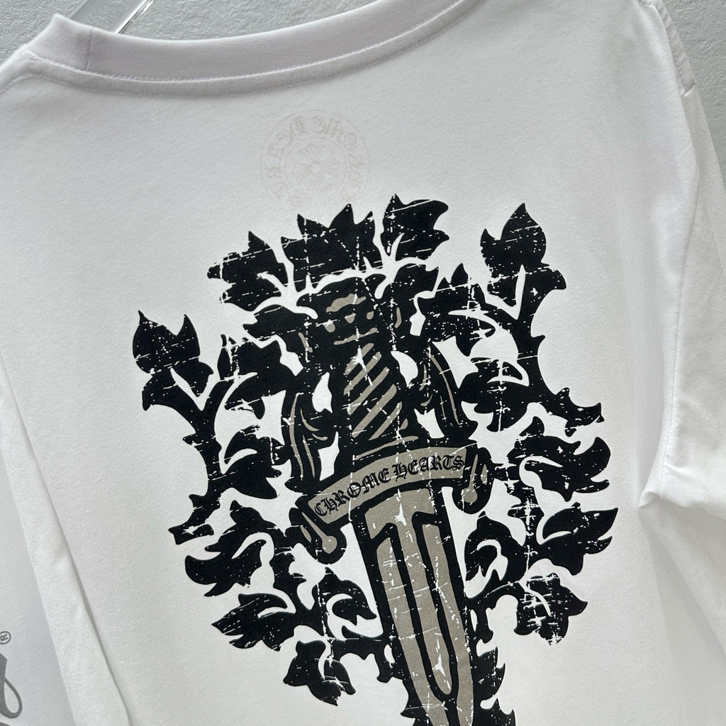 Chrome long sleeve  White Black