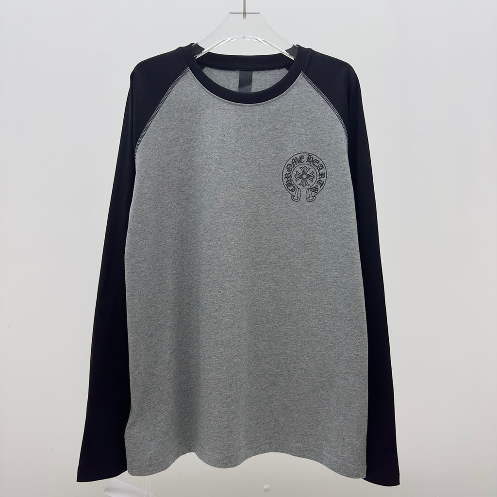 T shirt  Chrome Grey black   sleeve