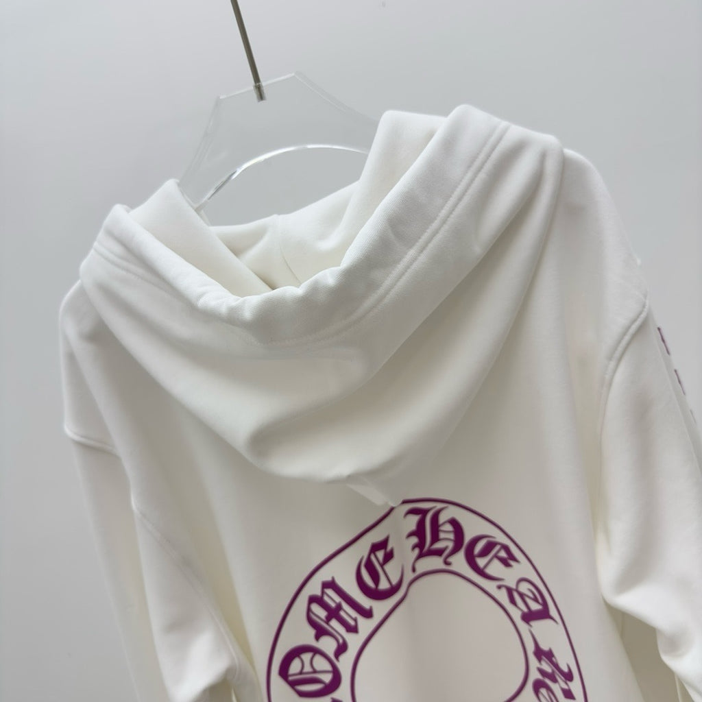 Sweat chrome rose / blanc