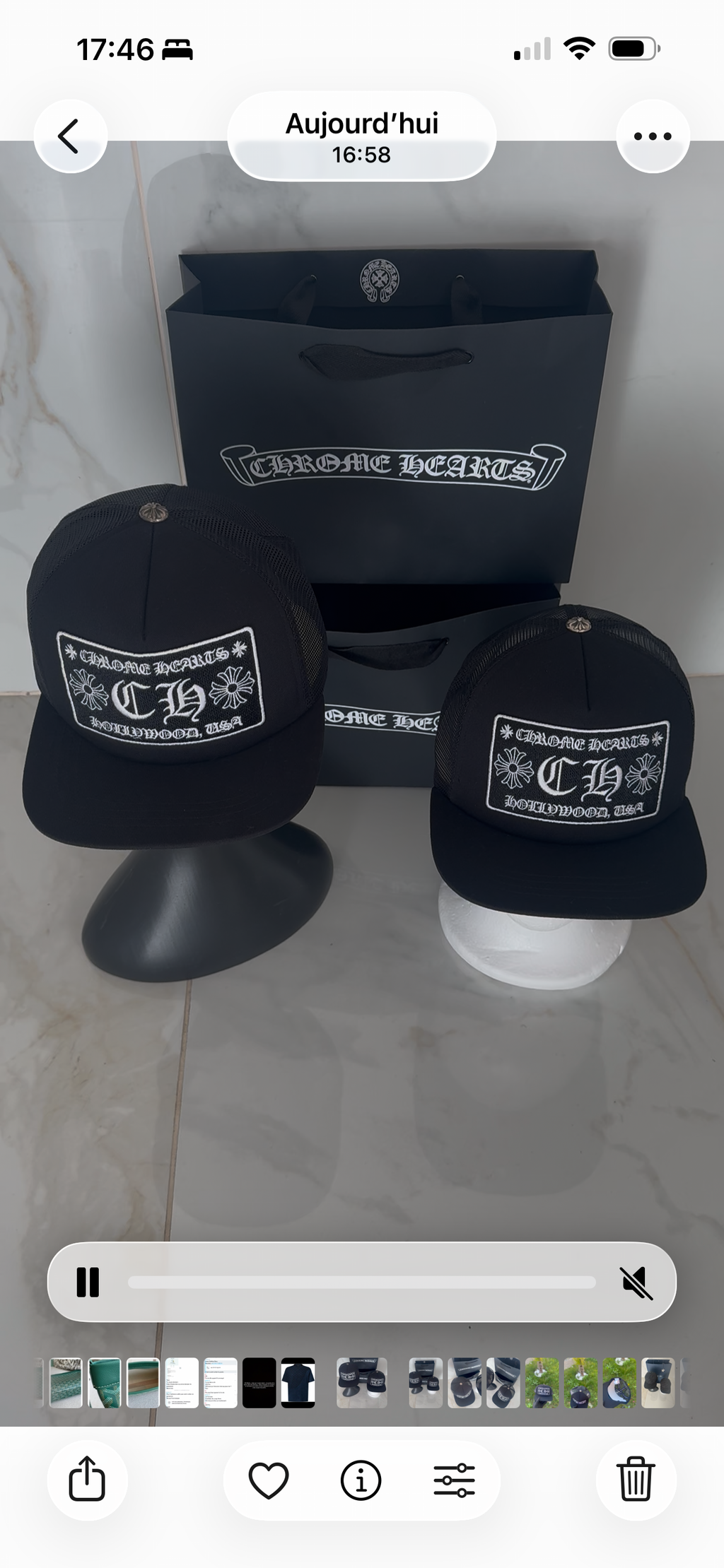 Casquette chrome