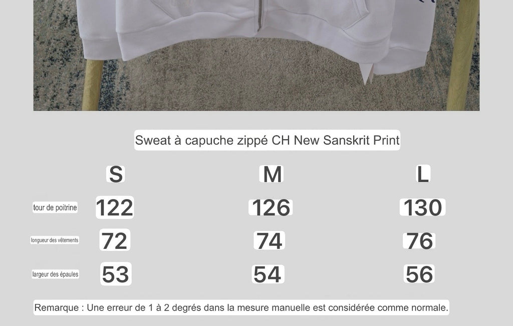 Gilet Chrome blanc Sanskrit print