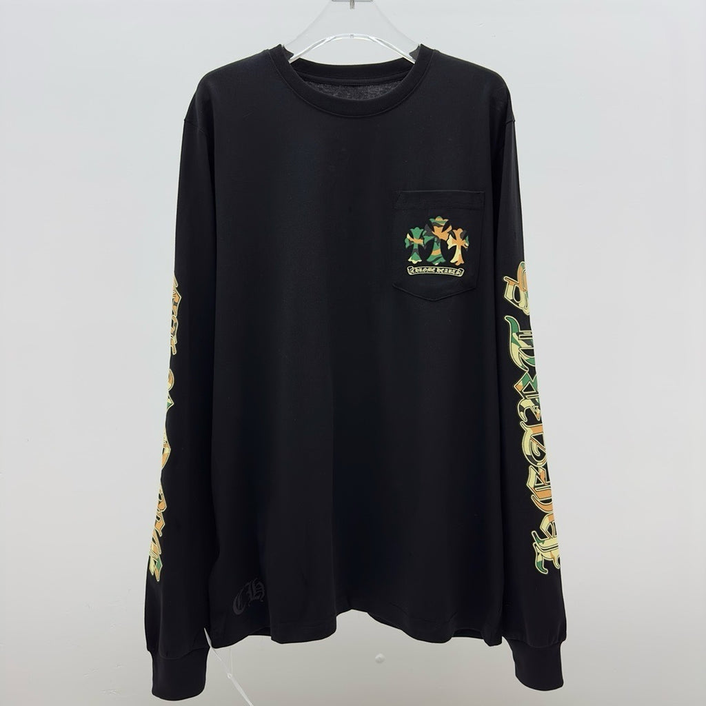 T shirt  Chrome black  fer military long sleeve