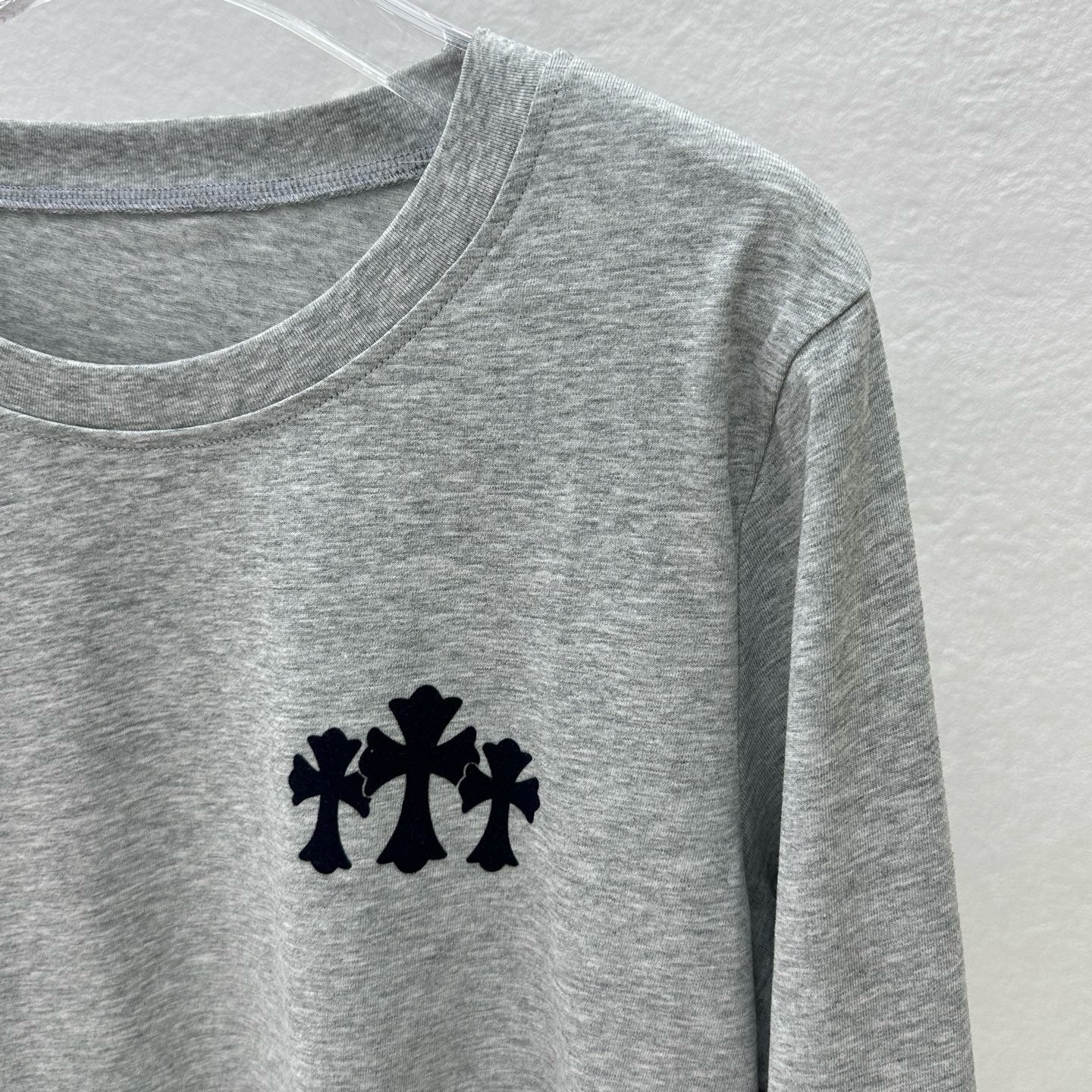 Long sleeve chrome gris