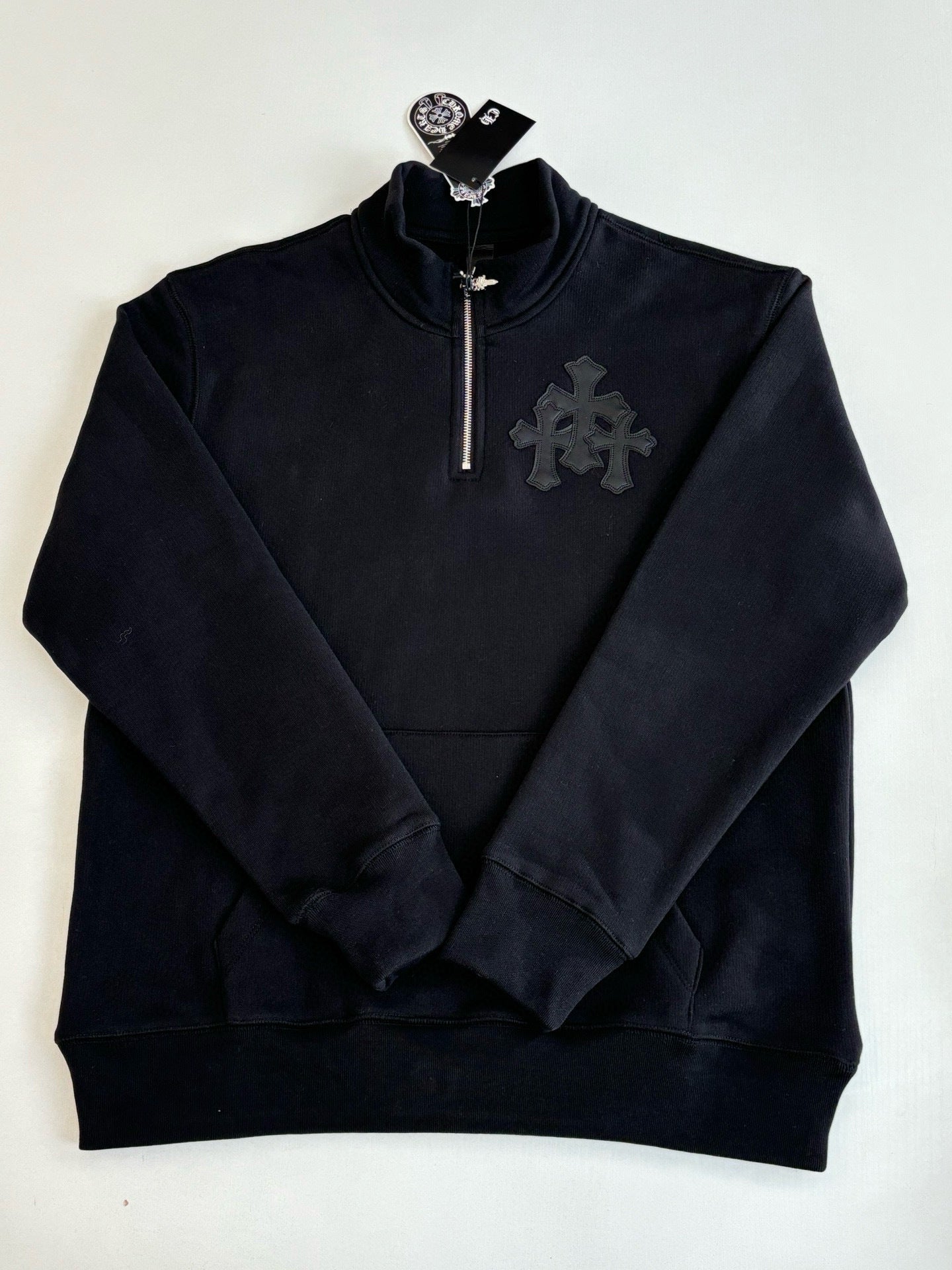 CHROME  Cemetery Cross quarter-zip sweatshirt