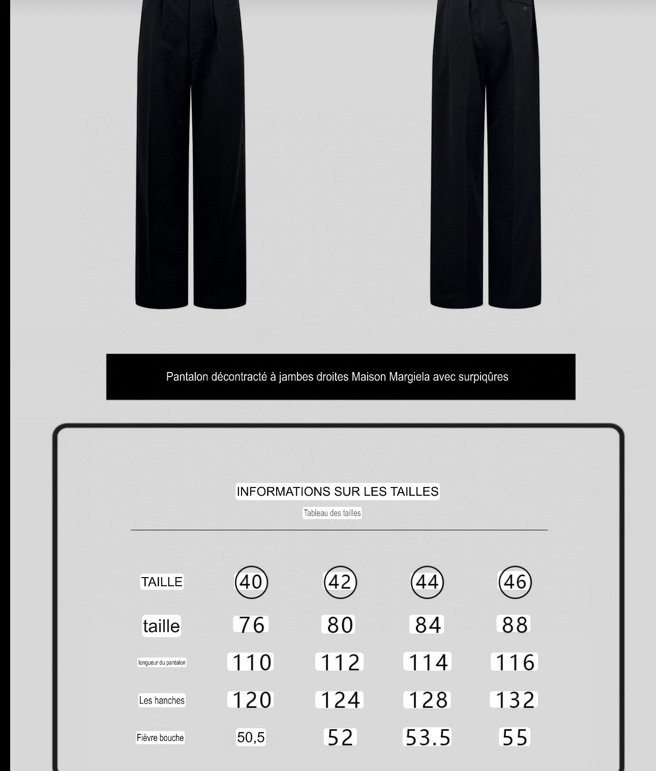 Pantalon en laine Maison Marg