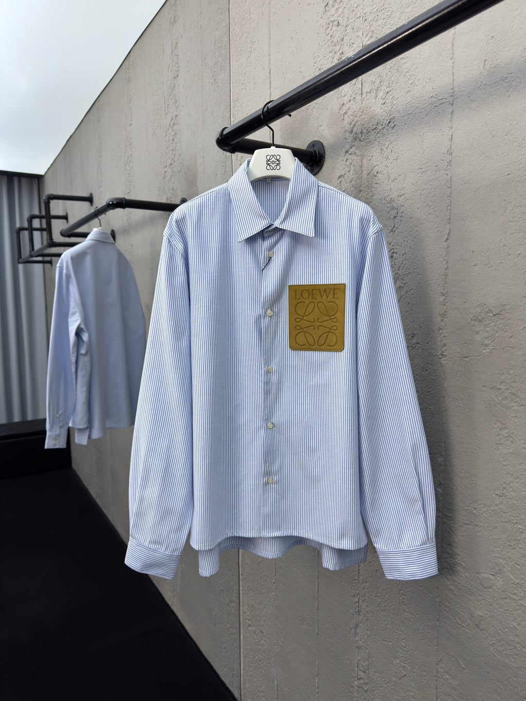 Chemise Anagramme Loew 10/10 bleu