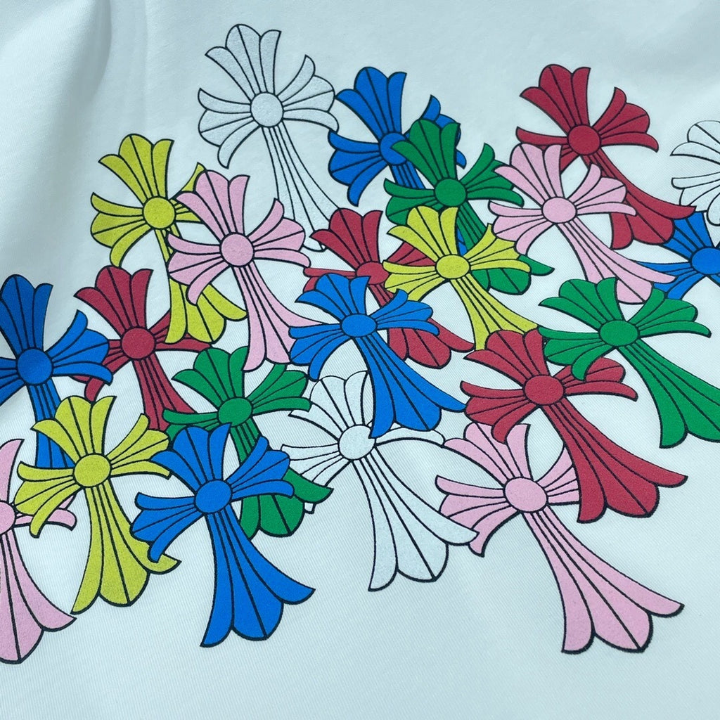 T shirt Arc en ciel de croix  full chrome