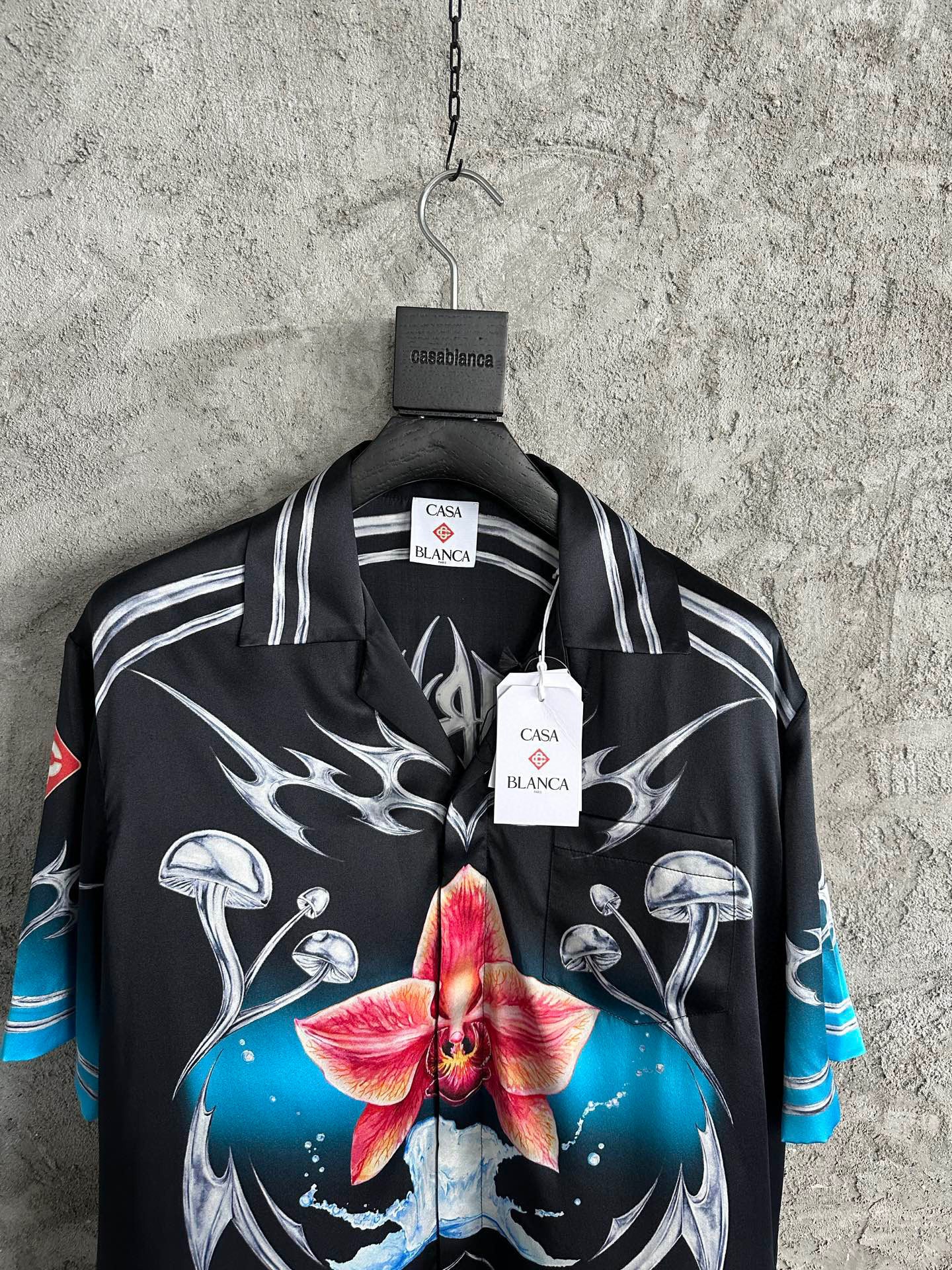 Chemise en soie Blade Imprimé Graphique Casa B