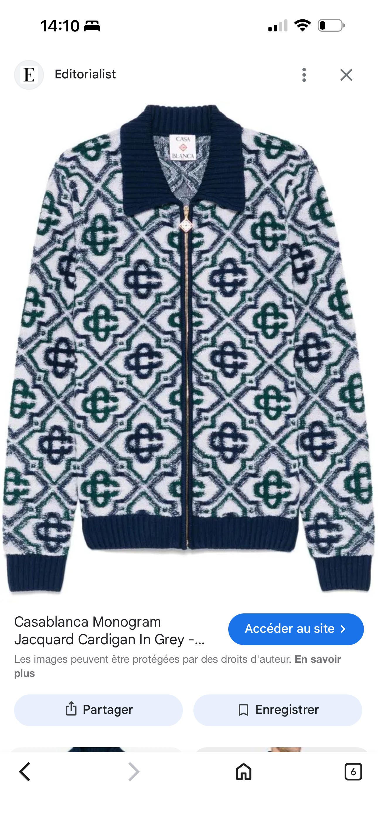 Casa B - Cardigan fermeture zippée